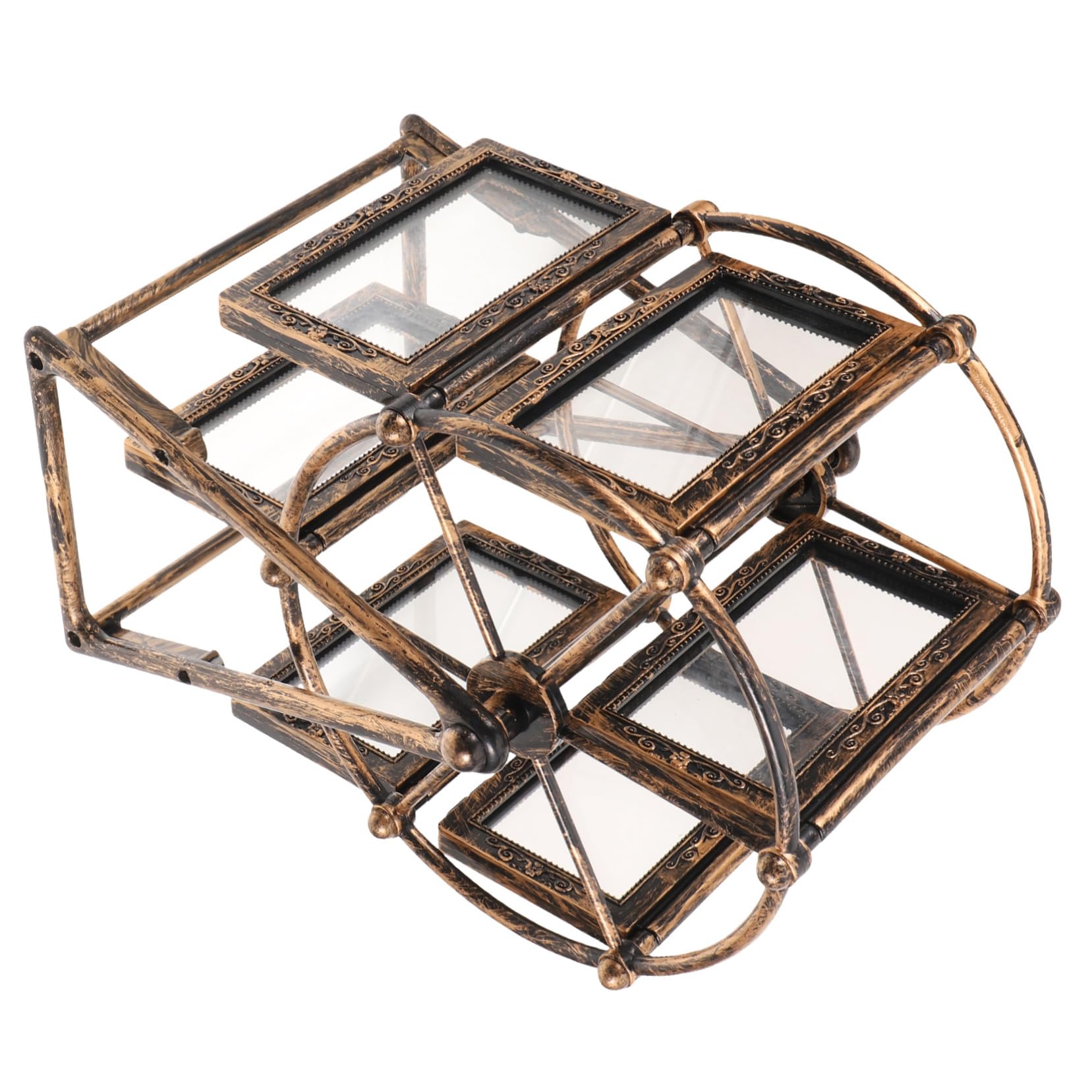 OUNONA Ferris Wheel Photo Frame Vintage Decorative Desktop Ornament for Home for Weddings and Anniversaries Material