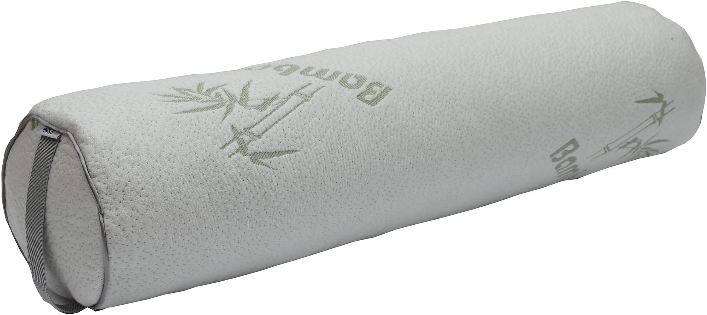 Kingnex Bolster Roll Pillow for Sleeping on Back or Side Under Knee to Relief Lower Back Pain Between Legs for Side Sleepers Cylinder Pillow with Removable Cover 32x8