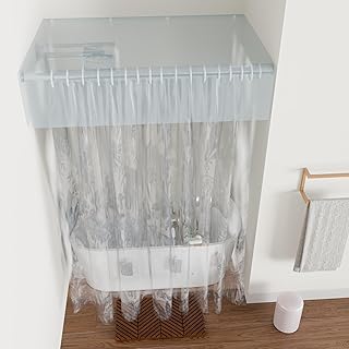 Sauna Steam Curtain with Heavyweight Shower Curtain Weight Pouches
