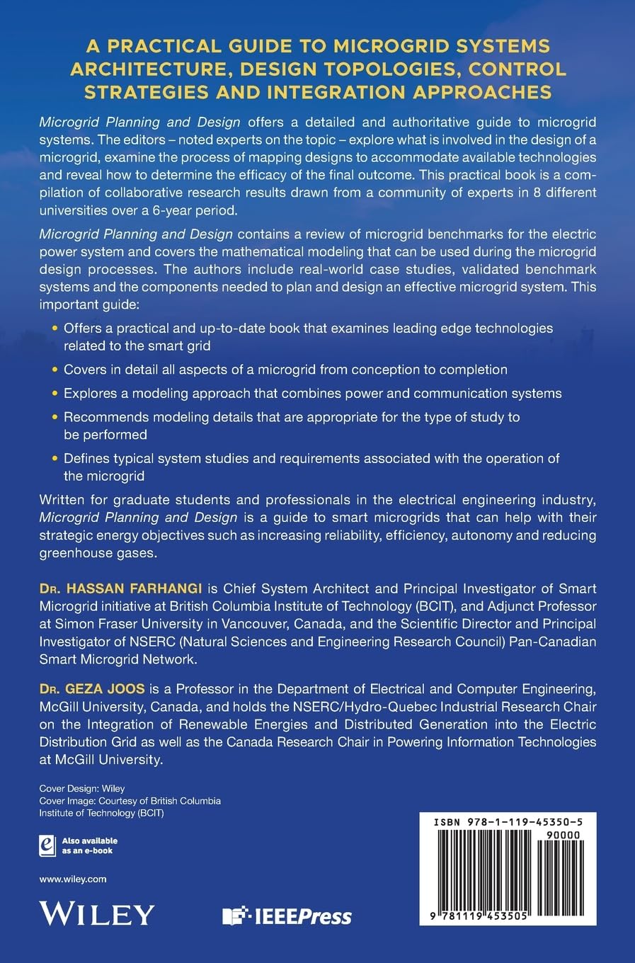 Microgrid Planning and Design: A Concise Guide (IEEE Press)