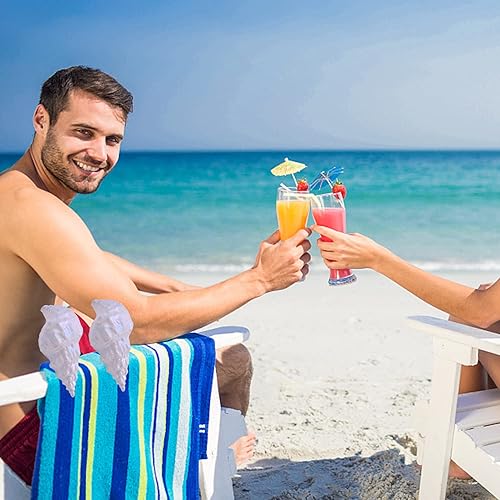 Miniatura 7 de 4 clips portátiles para toallas de playa, clips de seguridad para sillas de playa, cubierta, líneas de ropa, patio y piscina de vacaciones