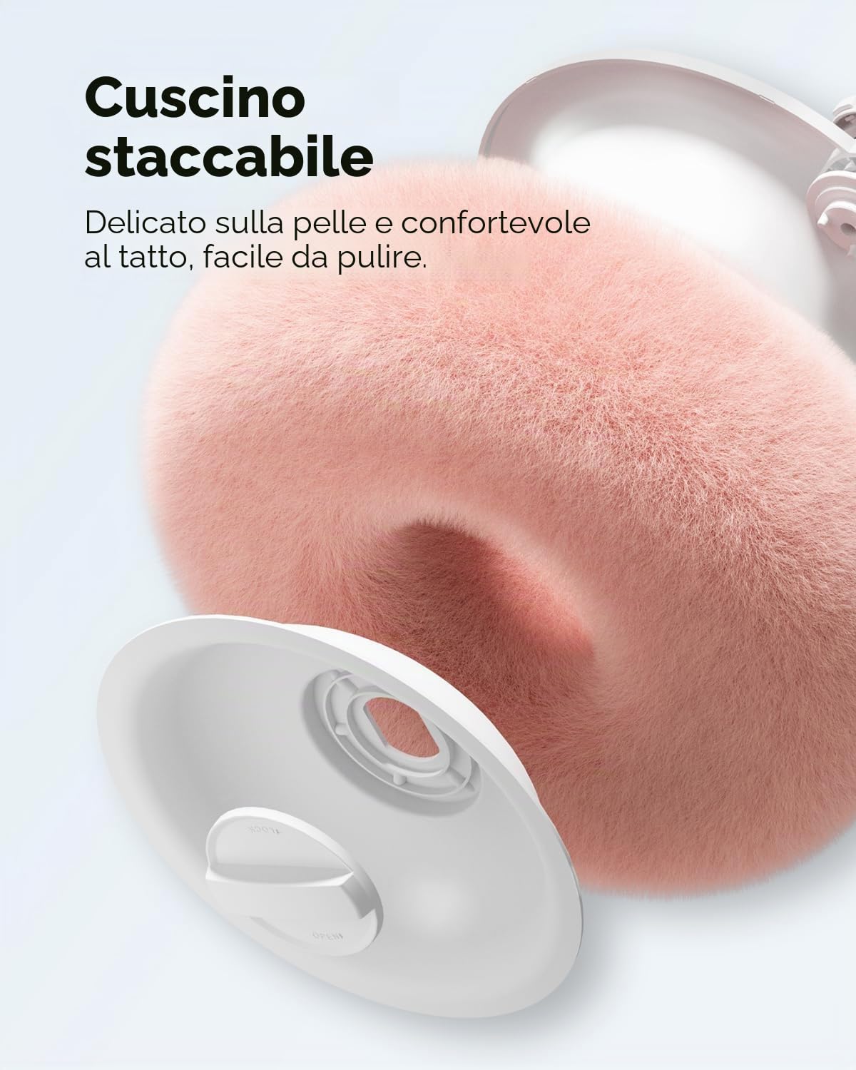 Viozon Supporto per tablet compatibile con telefoni da 4,7"-33 cm, iPad, iPhone, Samsung, Google, Kindle, supporto per cellulare regolabile a 360°, con morbido tessuto felpato e ciotola rimovibile