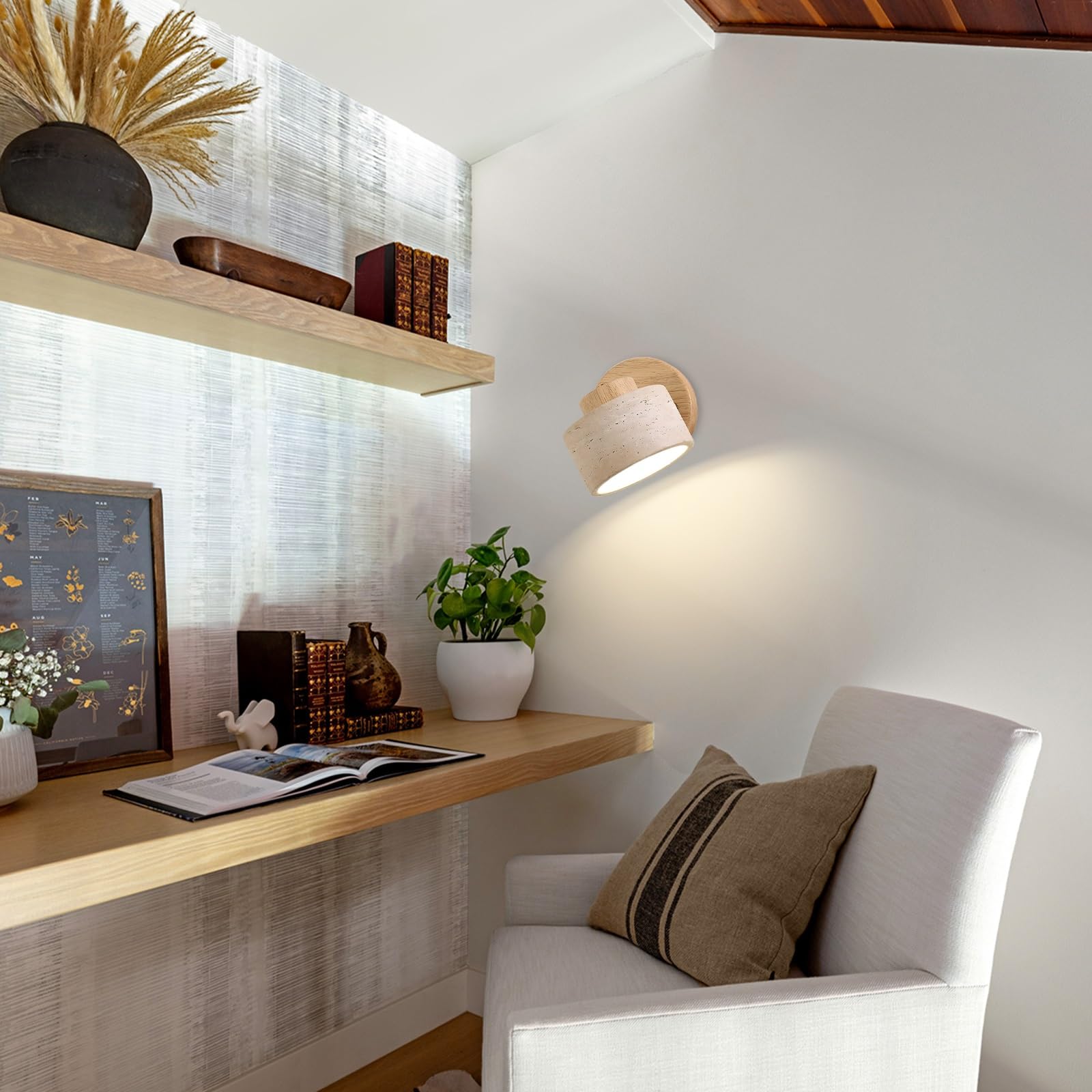 Lampada da Parete a LED con Interruttore, Applique da Comodino, faretto a Incasso, Applique Regolabili per Camera da Letto, Soggiorno, Hotel