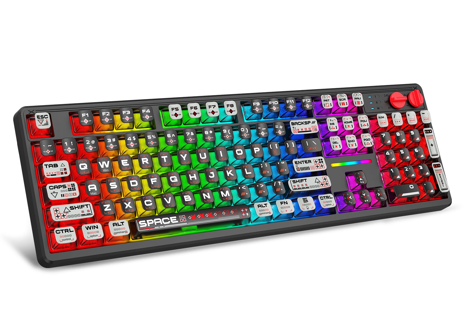E-YOOSO Tastiera Meccanica Senza Fili 104 Tasti
