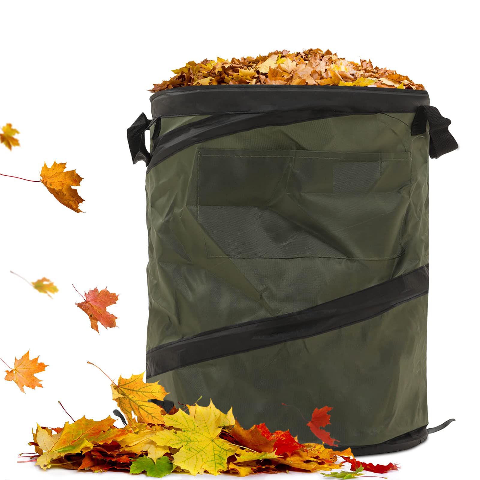 Poubelle de camping pliable Oxford sac mauvaises herbes déchets de cour