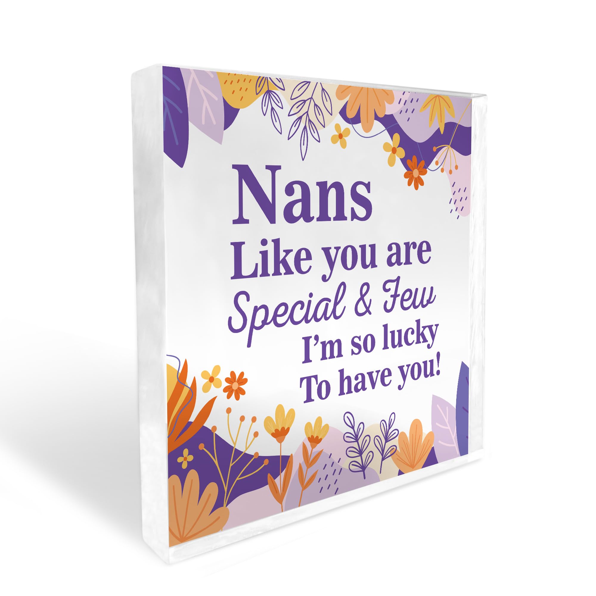 Red Ocean Nan Gifts NAN PLAQUE Birthday Christmas For Nan Nanny Keepsake Thank You Gift For Nan Gift From Grandchildren