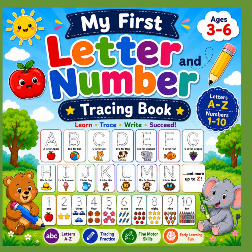 My First Letter and Number Tracing Book