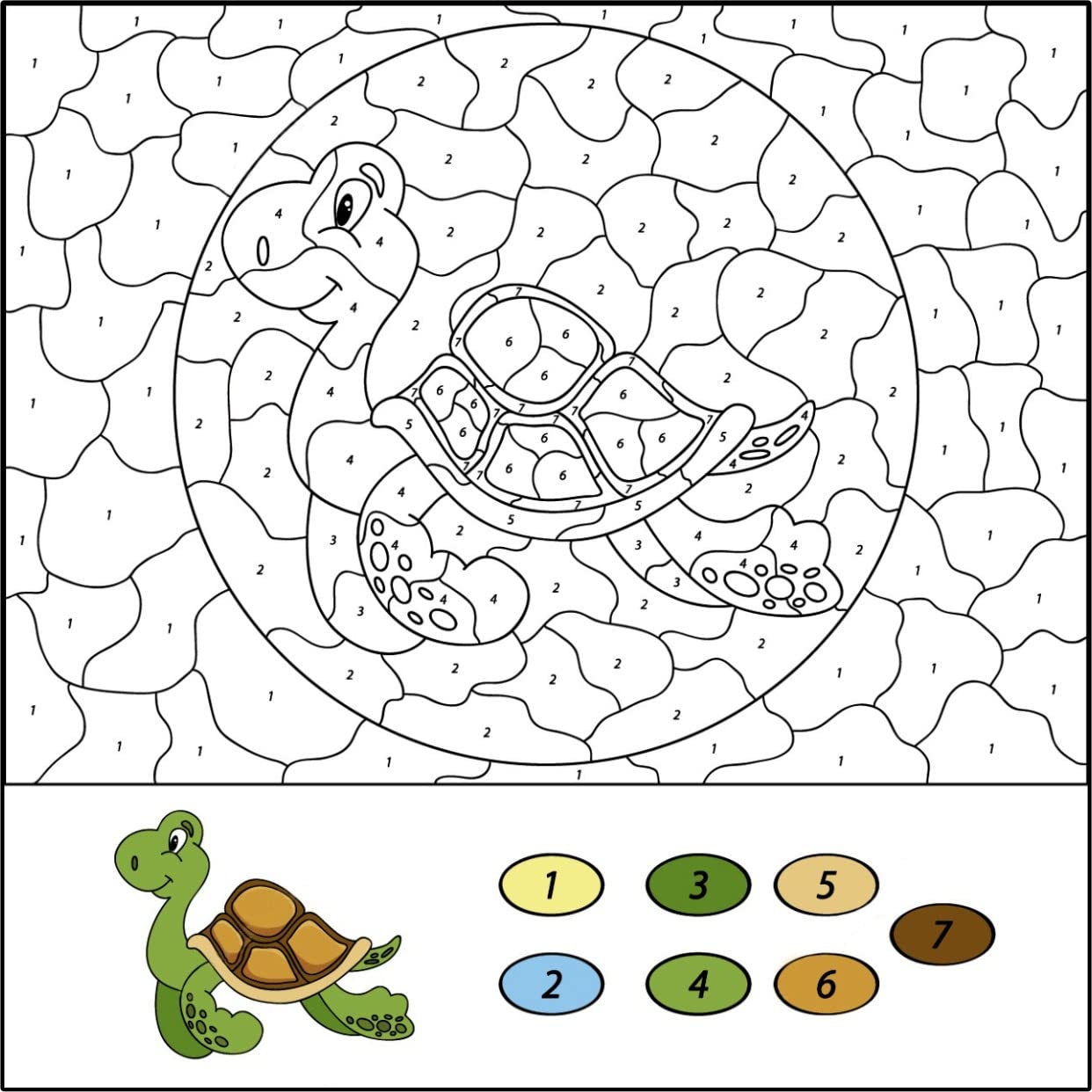 WallArteMall Paint by Numbers Kits, DIY Canvas Painting for Kids Adults Beginner, Paint by Numbers DIY Oil Painting 8"x 8"