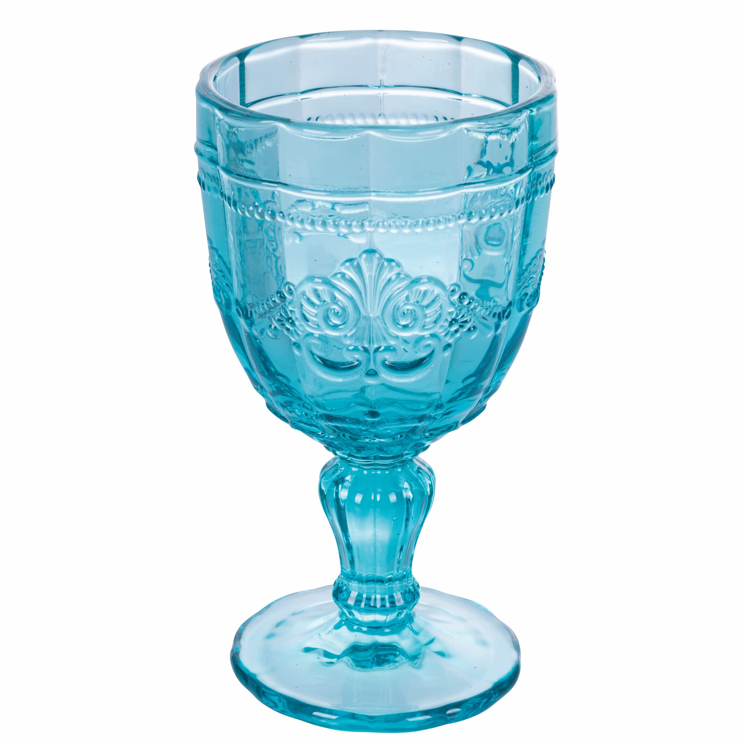 Villa d'Este Home Tivoli 1996 Lot de 6 verres 265 ml en verre Motif guilloché, Syrah