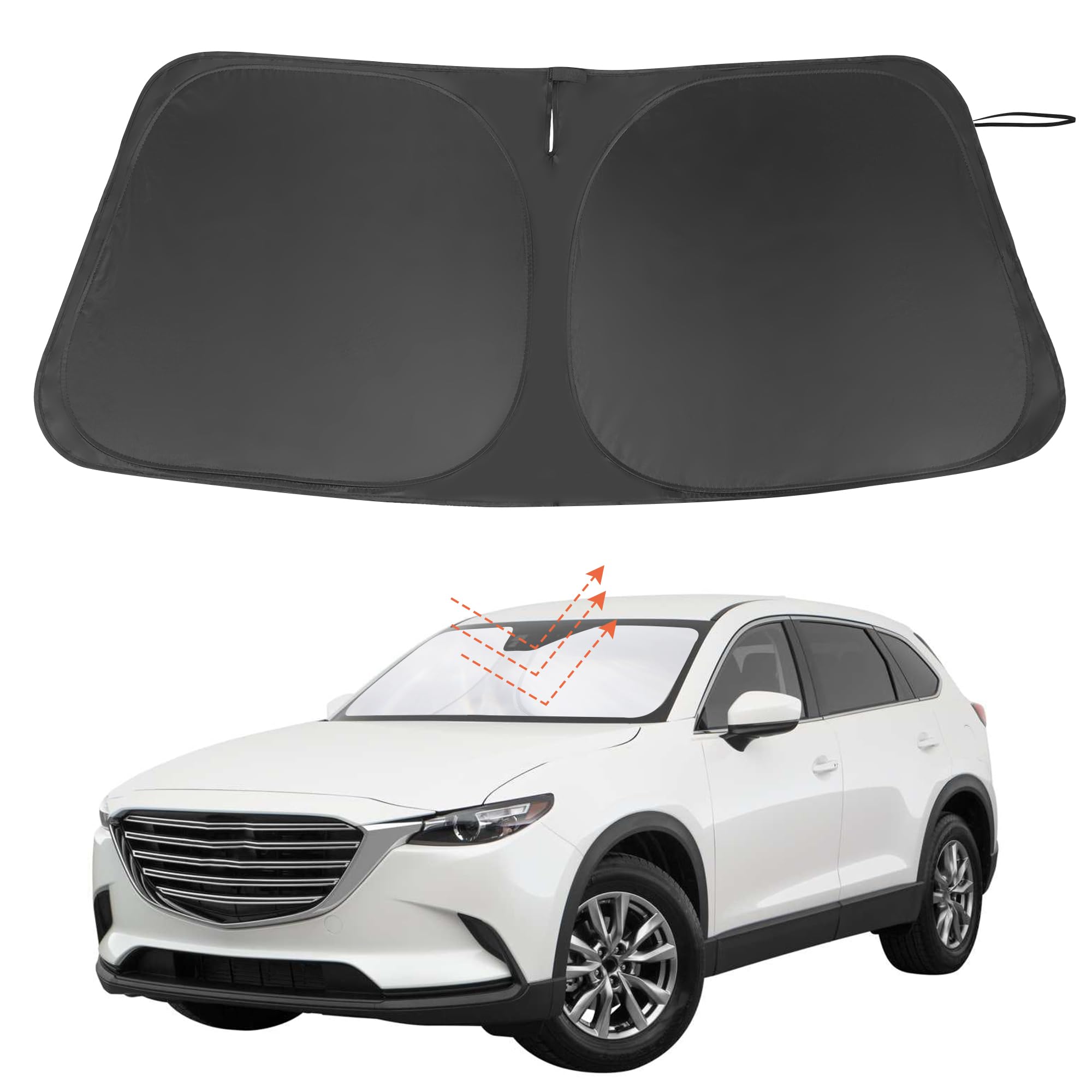 Windshield Sun Shade for 2016-2026 Mazda CX-9 CX9 Accessories