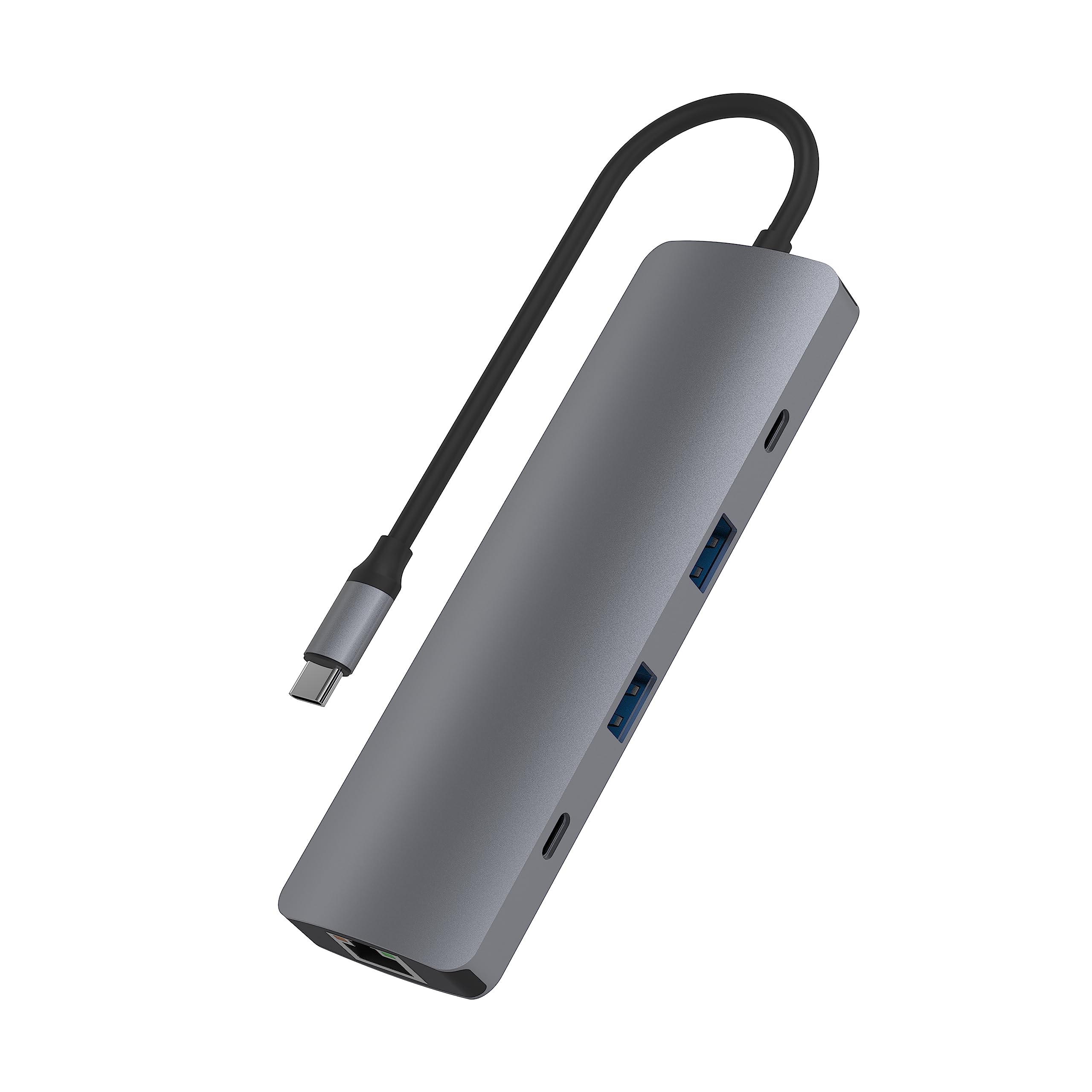 T'nB - Hub USB Type-C 9 w 1 iClick - Szary Sideral