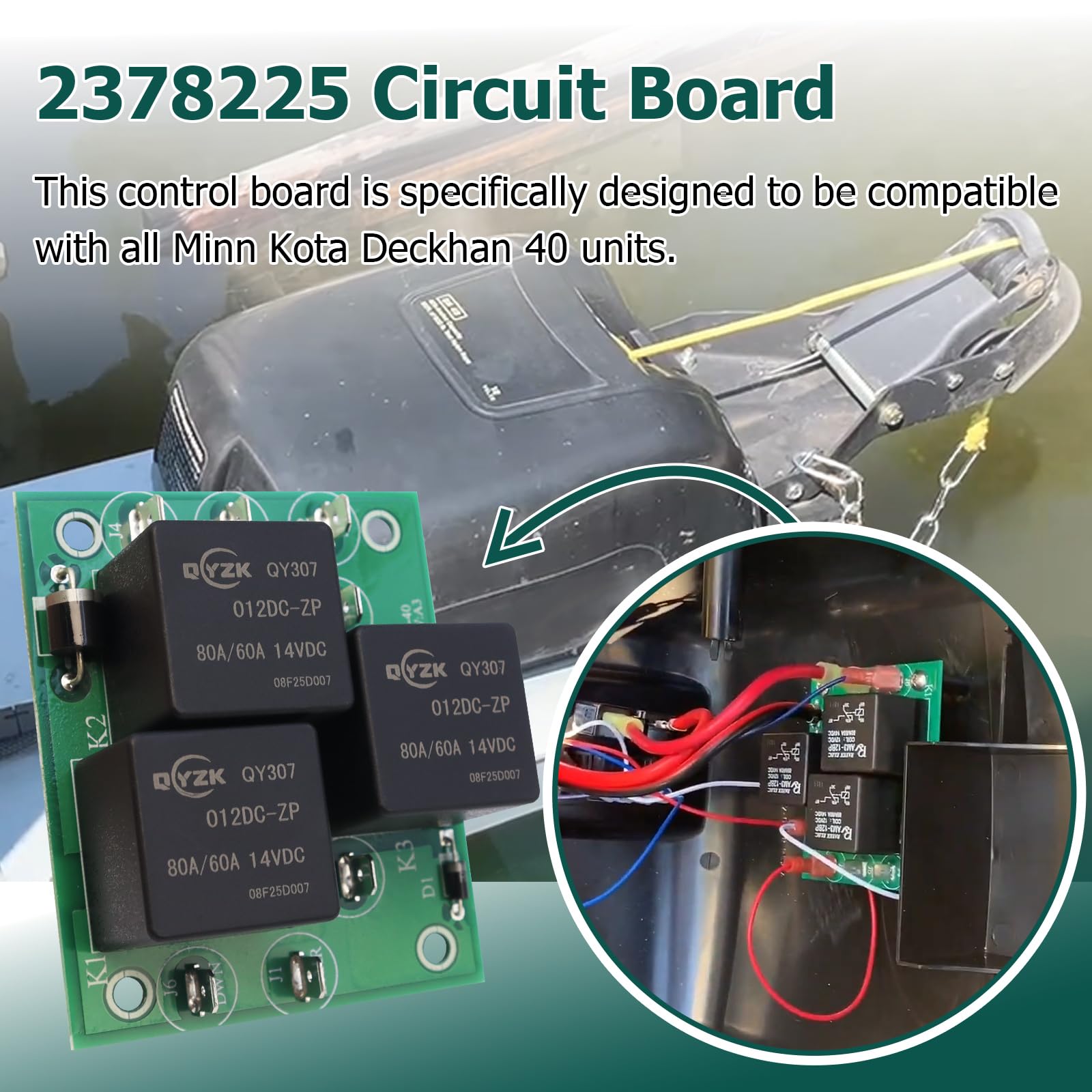 2378225 Circuito Misura per Minn Kota DeckHand 40 Main Control Board Assembly