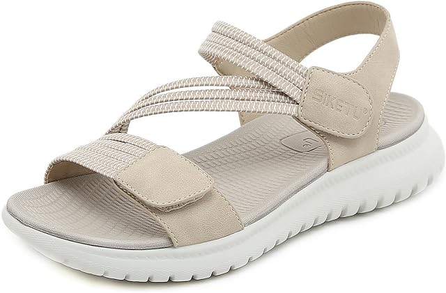 Meik Mangni Sandalias Deportivas Mujer Verano 35-42 EU | Sandalia de Caminar,Punta Abierta,Moda,Playa