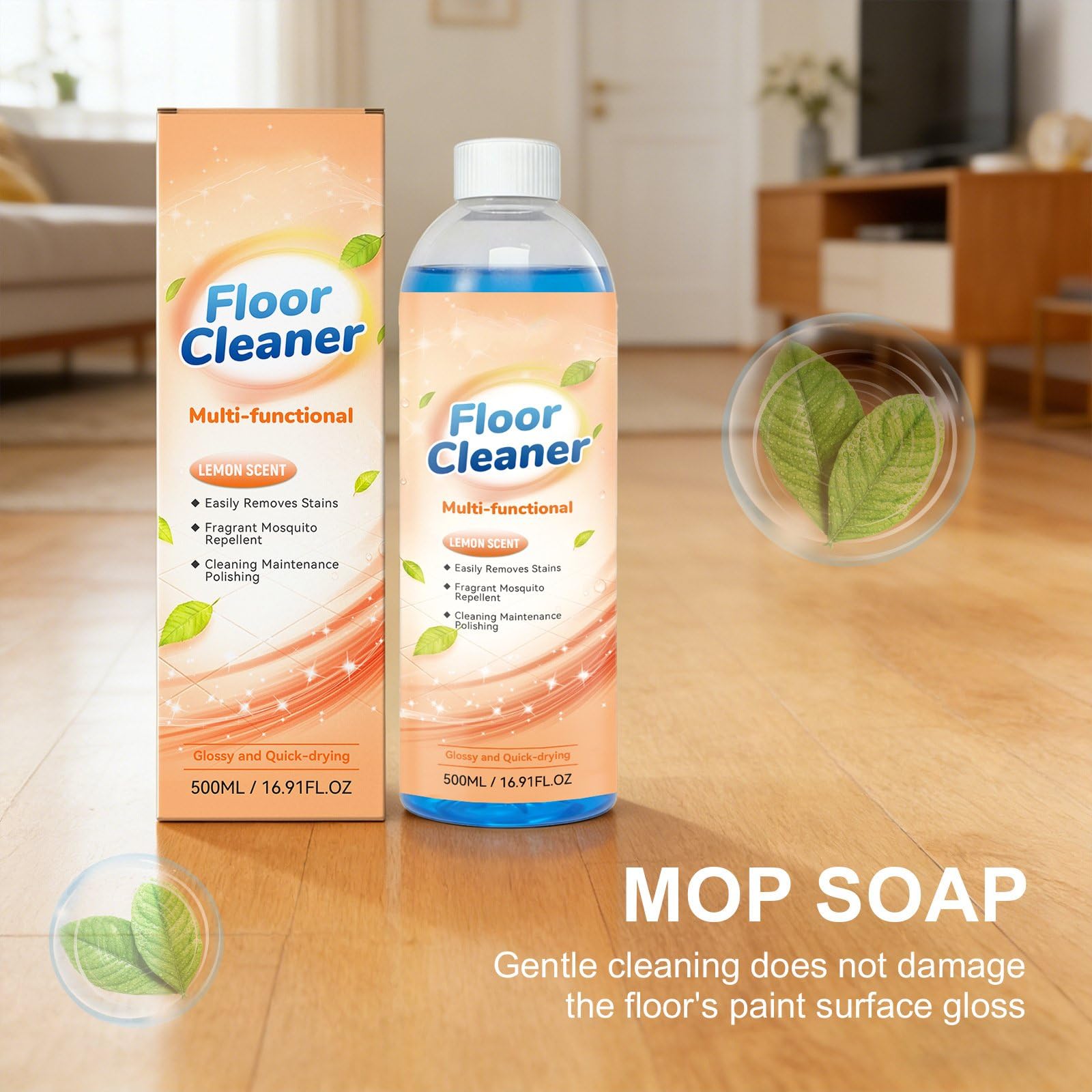 Allzweck-Bodenreiniger, Quick Shine Bodenreiniger, Haushalts-Bodenreinig/er - Oberflächenreinigungsflüssigkeit Für Böden & Lemon Floor Fresh Cleaner Zum Entfernen Von Schmutz Und Zum Glänzen (3Pcs)