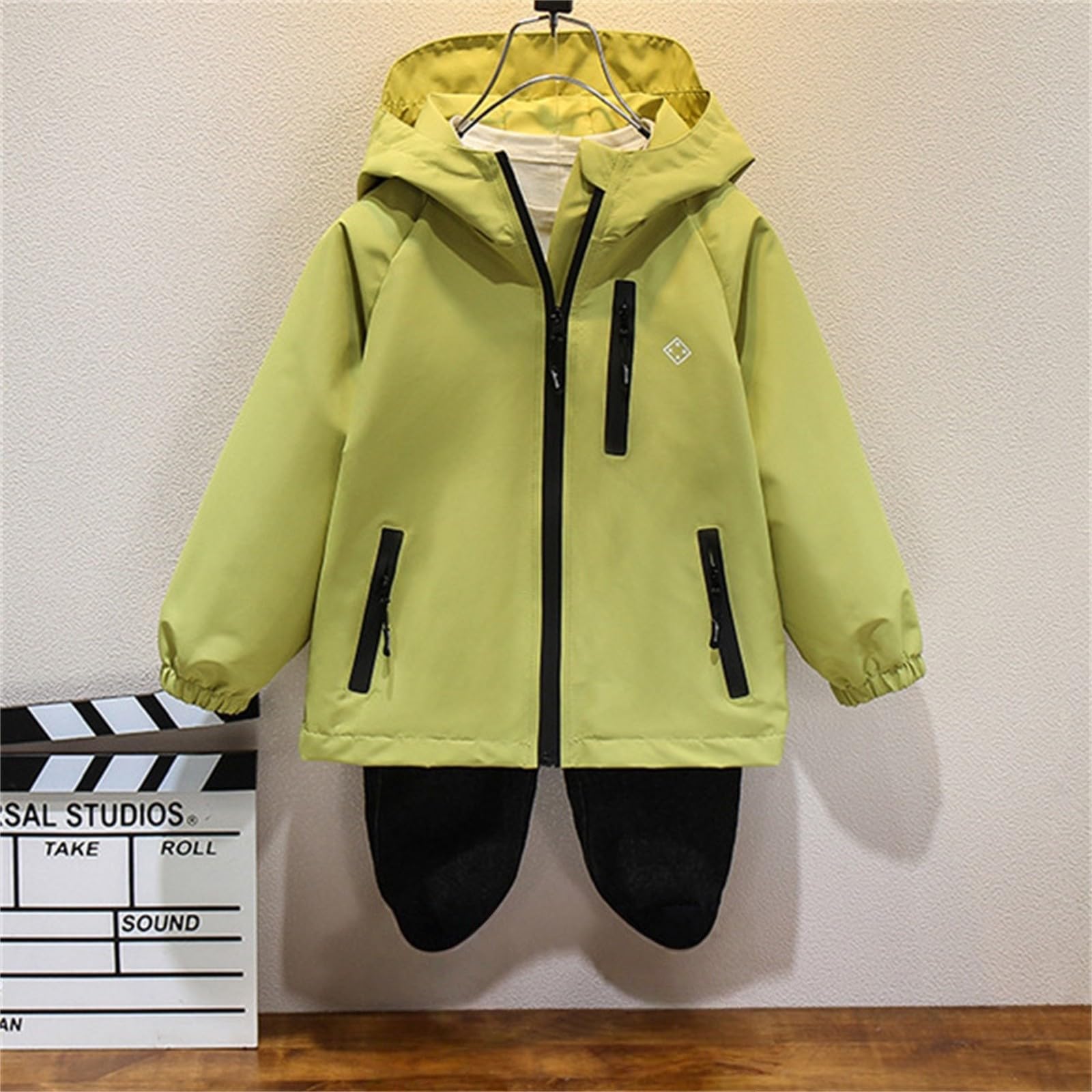 Chaqueta con capucha para niñas, ligera, con cremallera, cortavientos, resistente al viento, elegante, cómoda, a la moda, casual, sudaderas clásicas para exteriores