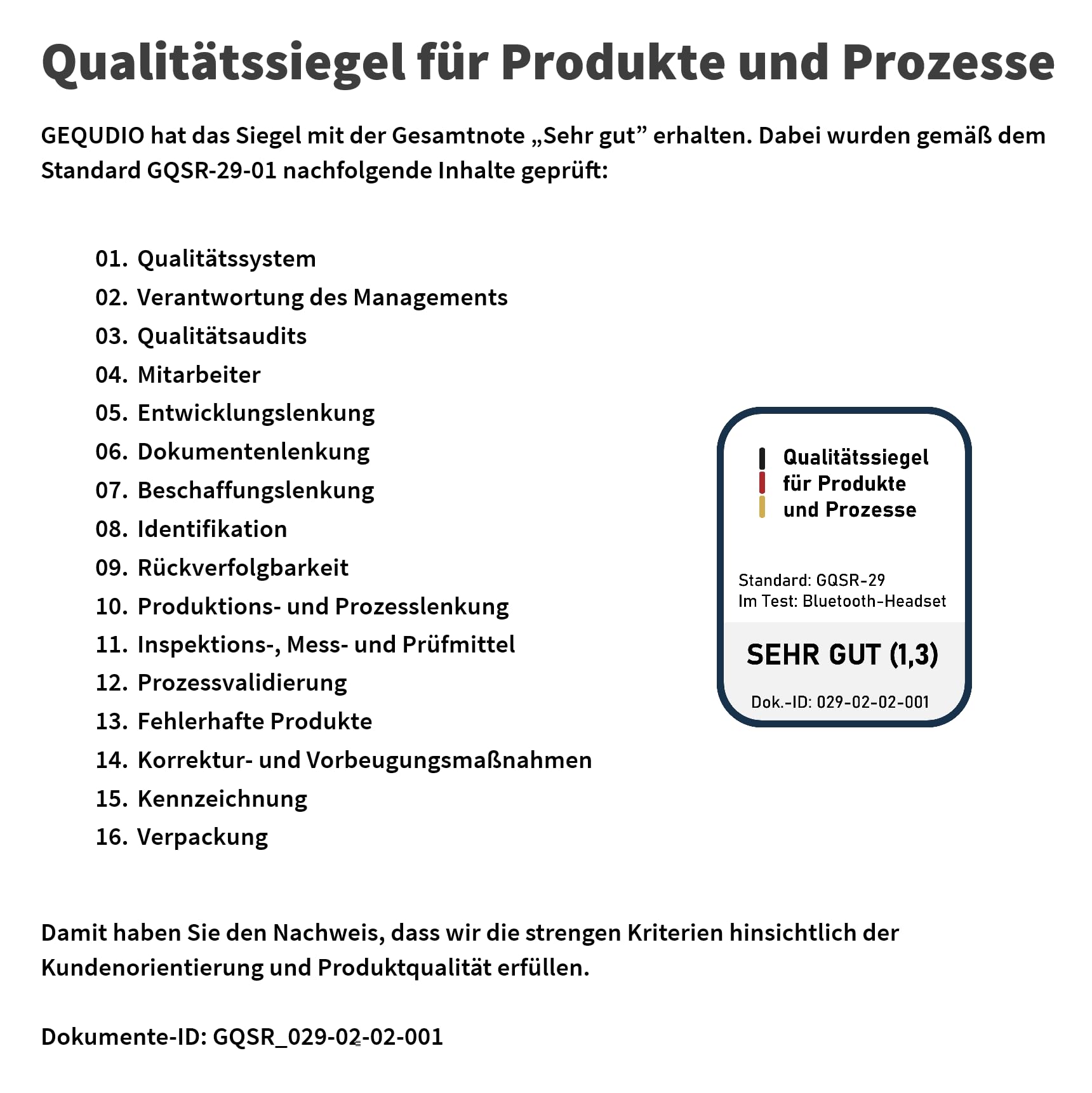 GEQUDIO Bluetooth Headset mit Mikrofon & Ladestation, GB2+, 500h Standby | Noise Cancelling · Multipoint · kabellos · für PC, Mac & Laptop · Home Office & Business · inkl. Ladeschale
