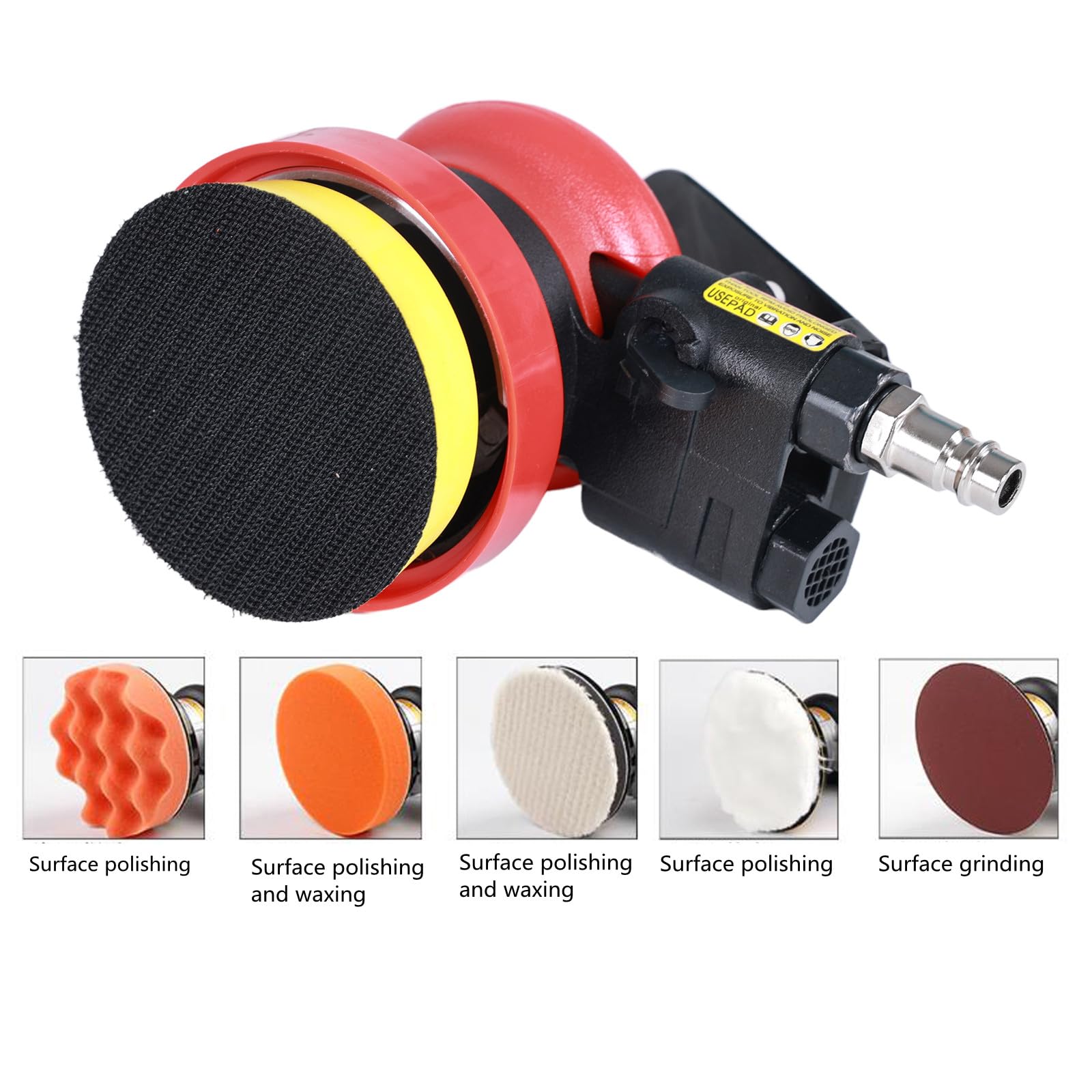 Levigatrice Compatta da 75mm (3"), Lucidatrice Professionale 12.000 Giri/min per Carrozzeria e Lucidatura Fari, Mini Levigatrice DA per Piccoli Progetti e Rifiniture di Precisione