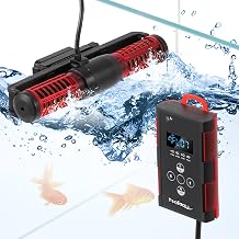 Poafamx Water Flow Pump, 65W, Discharge Volume 30,000 L/H Suitable Saltwater / Freshwater Aquarium Length 6.9 - 2.1 ft 1.8 - 3/2 - 5 m, 10 Speed Adjustment Labels, 4 Flow Modes, Wave Pump,