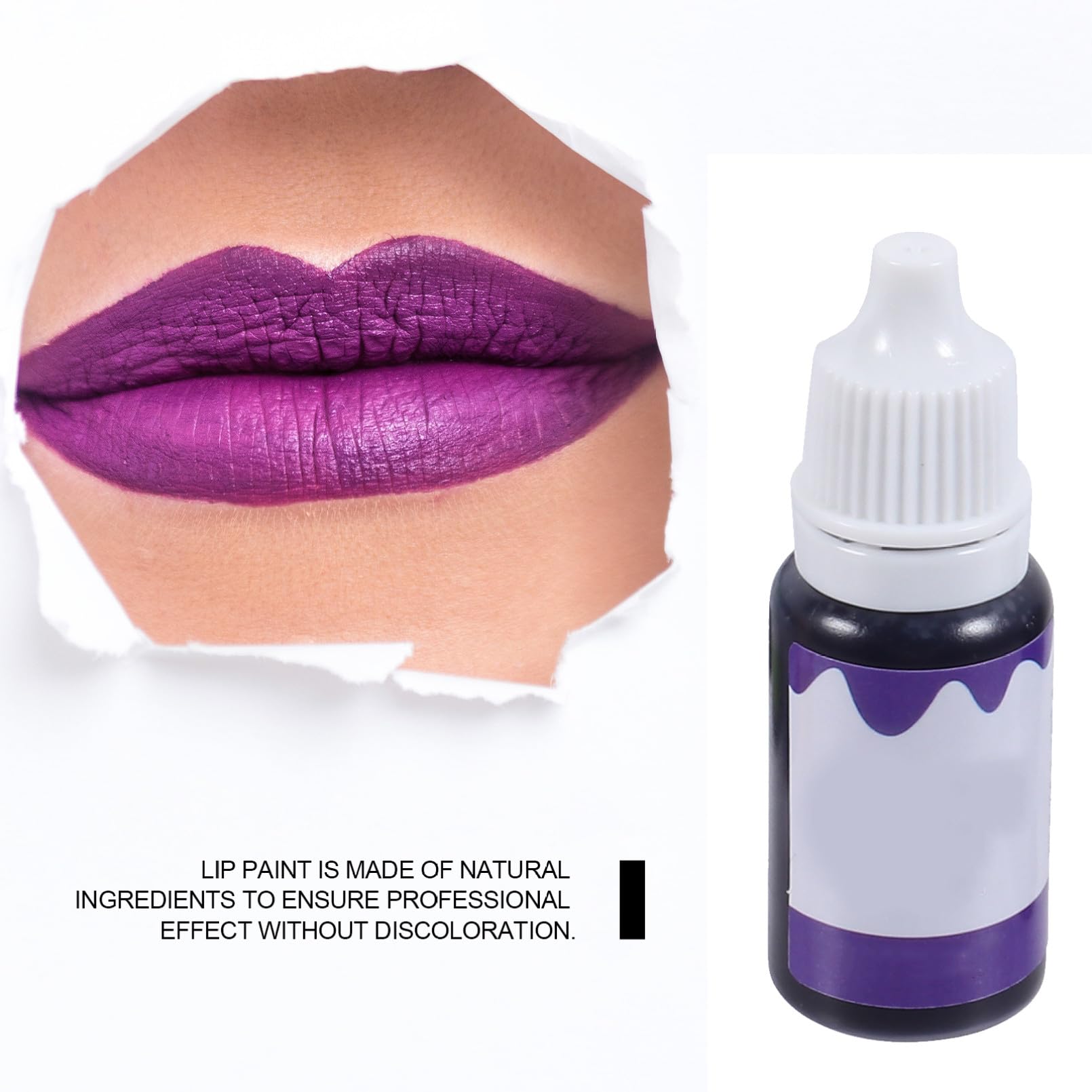 Mikinona 12 Stück Flüssiges Lippenpigment Vegan Pflanzlich Lipgloss Farbe Lipgloss Herstellung Selbstgemacht Kosmetikfarbstoff und Lippenbalsam