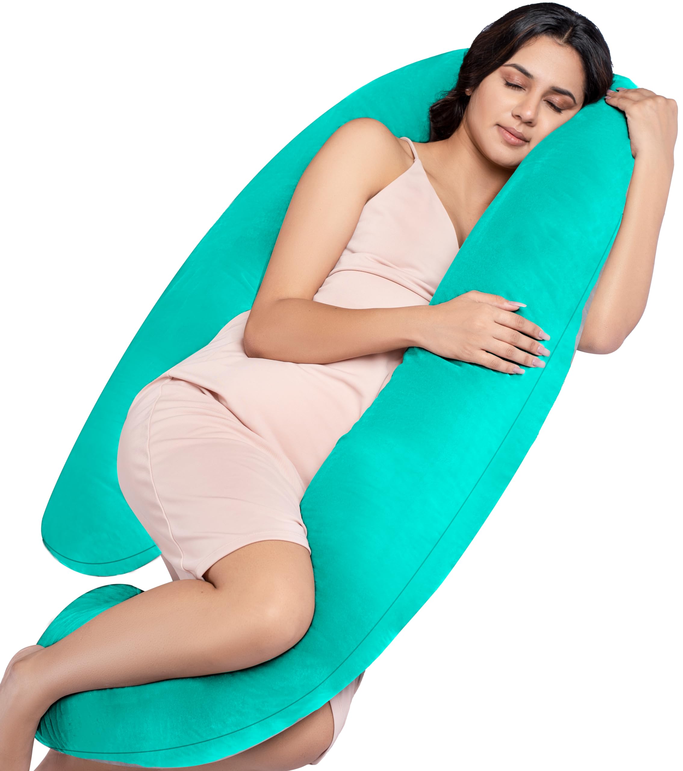 MY ARMOR Full Body G Shaped Pregnancy Pillow for Maternity & Baby Nursing | Abdomen, Hip, Spine, Neck & Head Support Cushion | Dark Grey