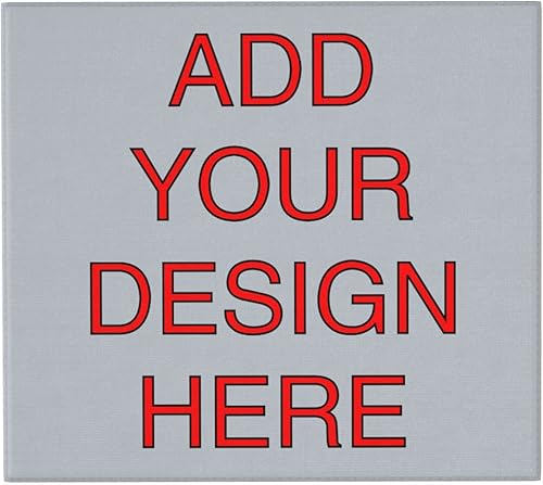 SHUANGFEI Tapete de secado de platos personalizado, ultra absorbente, 16 x 18 pulgadas, gris, impreso