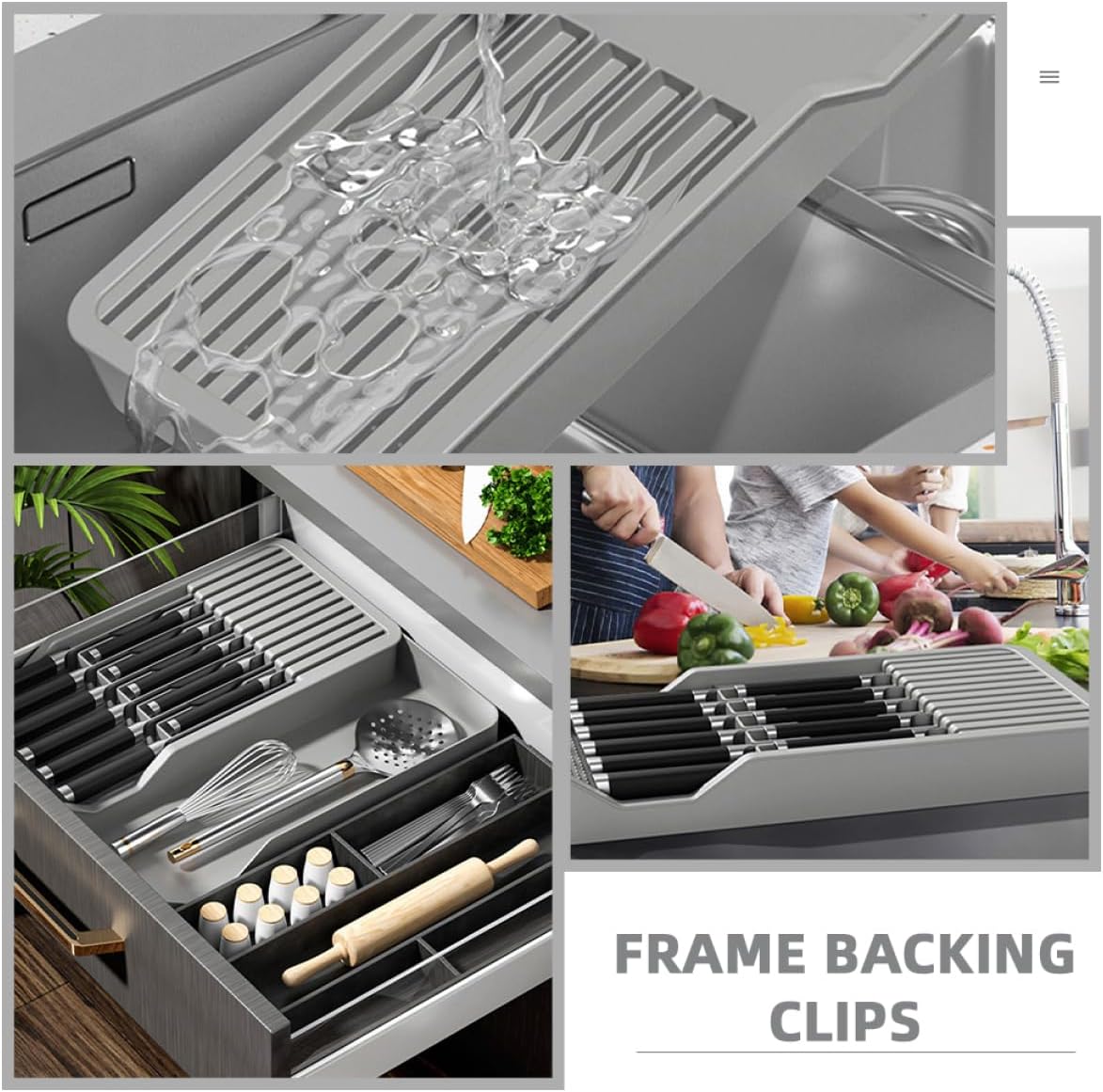 Fine Workmanship Knife Rack Sturdy Material Knife Organizer Kniferack Home Cutter Holder Kitchen