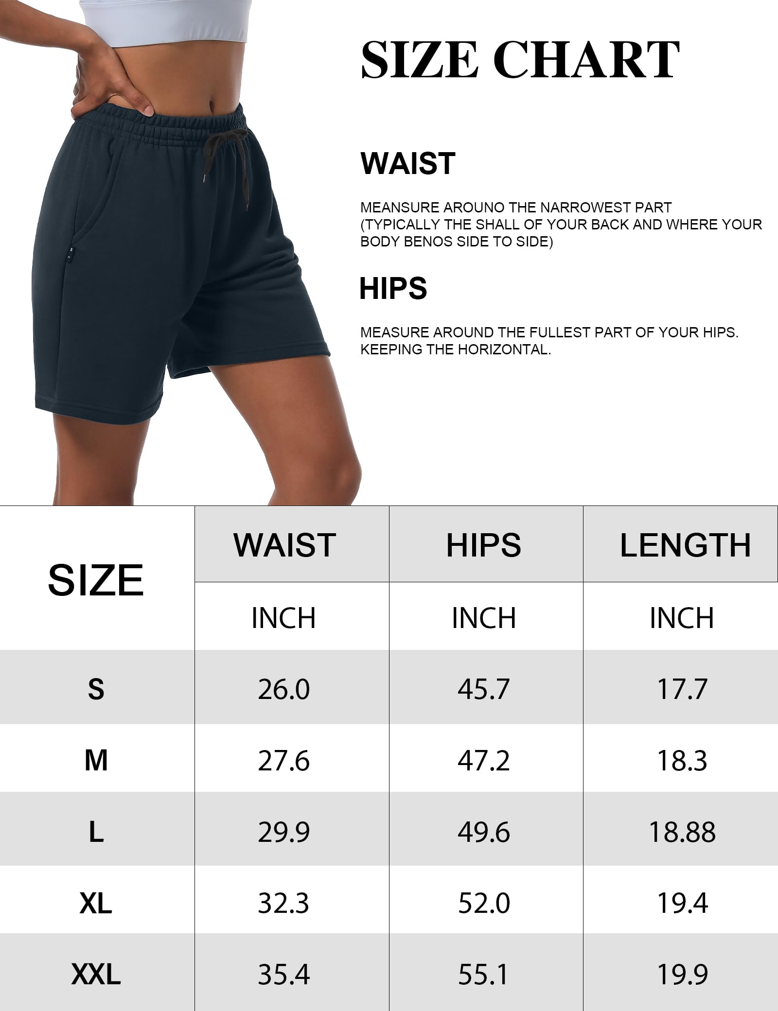 Dalavch Confezione da 4 pantaloncini estivi da donna, in cotone, comodi, con coulisse, per casual, lounge, sport, atletica, con tasche