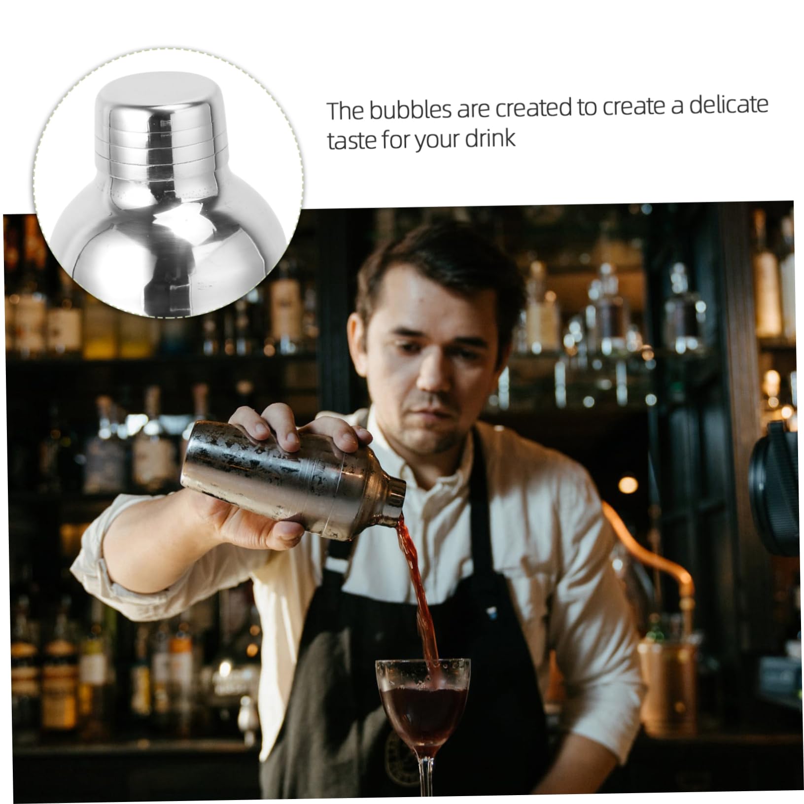 SOIMISS 22piezas Coctelera de Vaso Medidor de Acero Inoxidable Suministros para Barman Equipo para Cócteles Herramienta para Cócteles para Preparar Bebidas Casa o Fiestas