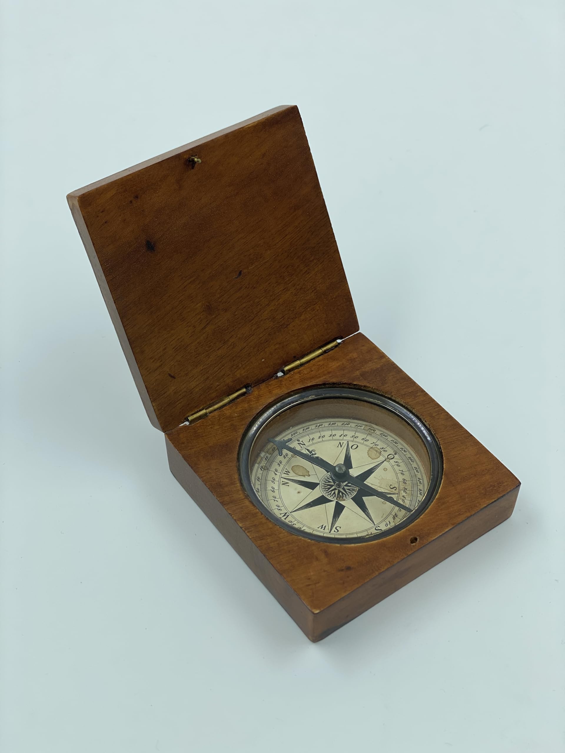 Lewis and Clark Expedition Nautical Compass – Handmade Wooden and Brass Authentic Compass – USA History Gift – Nautical Décor for Men & Women, Anniversary & Corporate Gift
