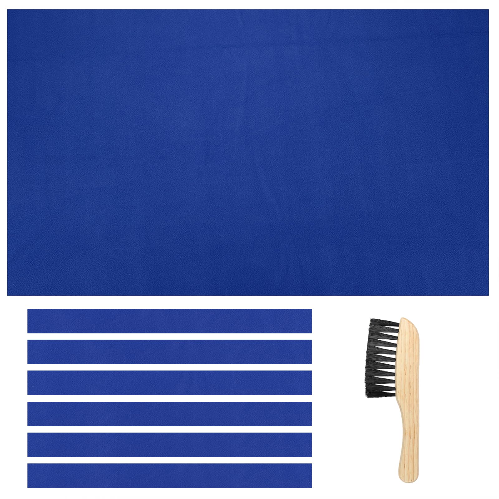 PATIKIL Billiard Cloth, 8ft Blue Pool Table Felt W/Brush 6 Cloth Strip