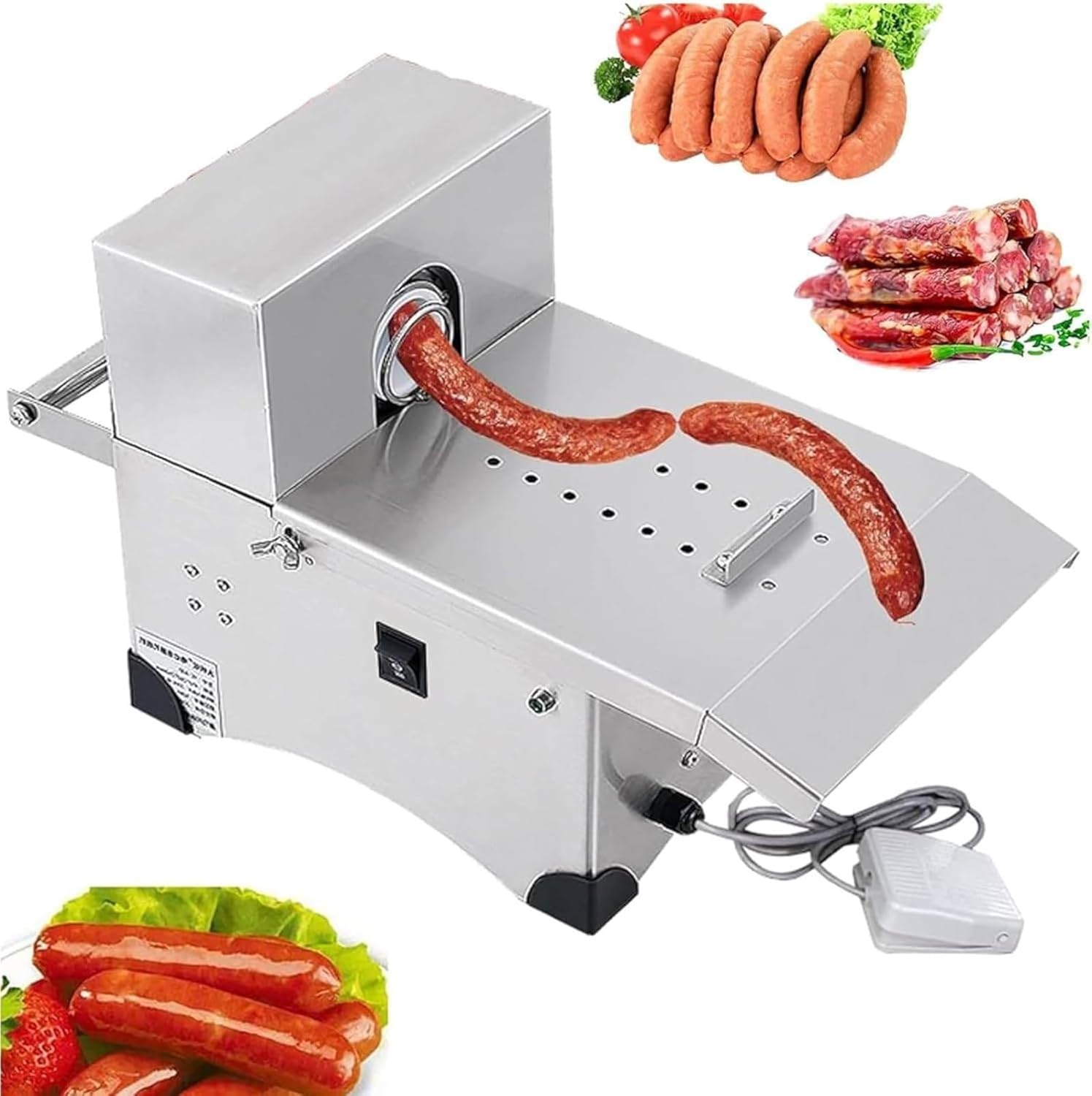 Stainless Steel Sausage Tying Knotting Machine, Sausage Casings Binding Machine, Sausage Knot Machine, Sausage linker Machine