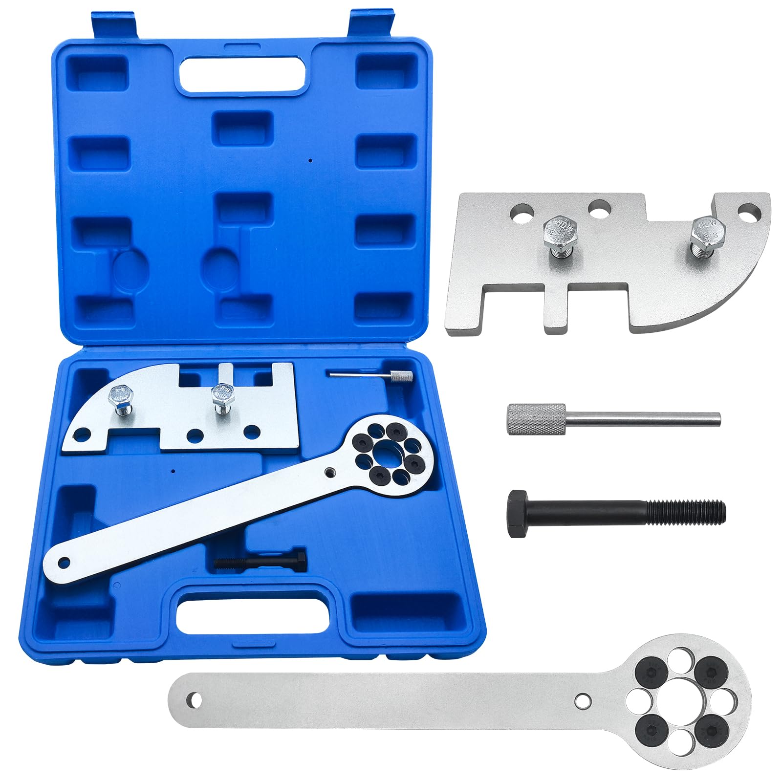 Outil de Calage Distribution Moteur Compatible avec Volvo S60 S80 S90 V40 V60 V70 V90 XC40 XC60 XC70 XC90 2.0D D4204T, Kit de Maintien de poulie de Vilebrequin remplaçant Le 9997495