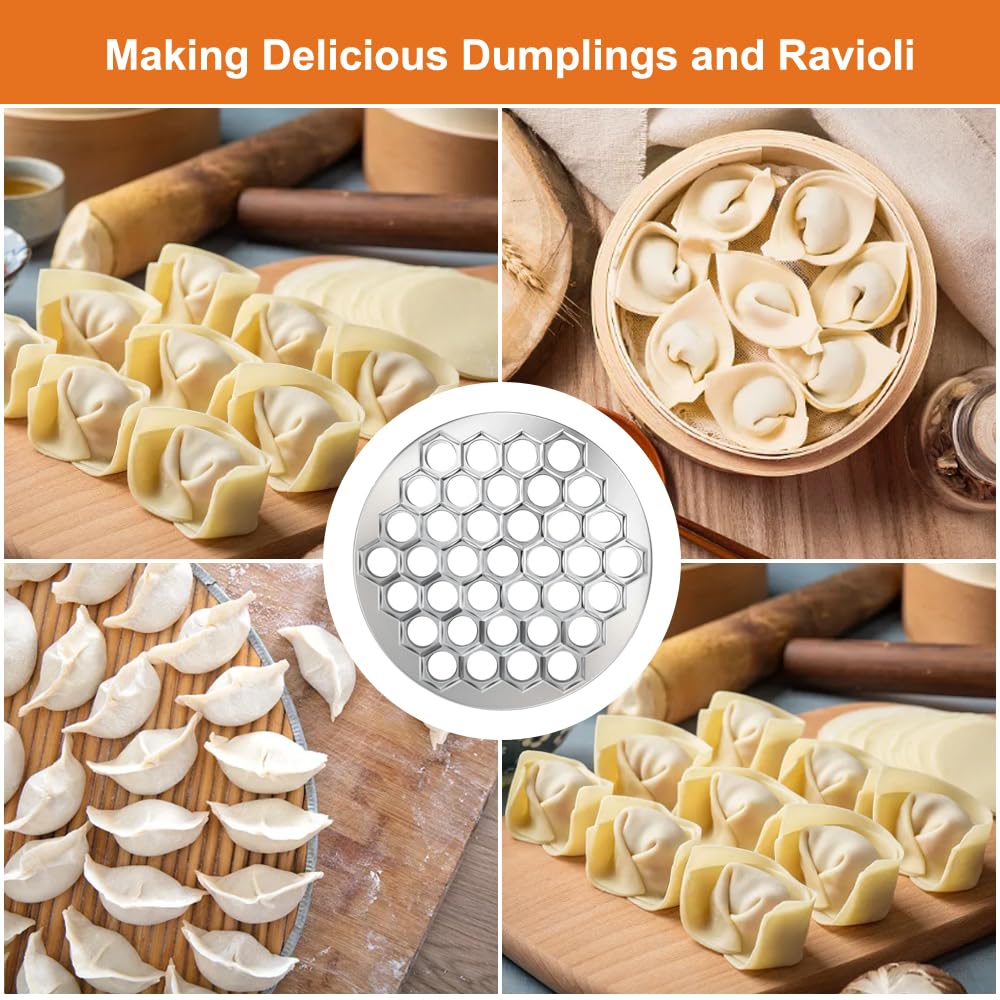 Stampo Per Gnocchi E Pelmeni A 37 Fori - Lega Alluminio - Ravioli Maker 24,6 Cm