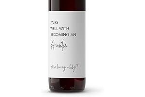 4 Minimalist Pregnancy Announcement Wine Labels to Uncork the Good News