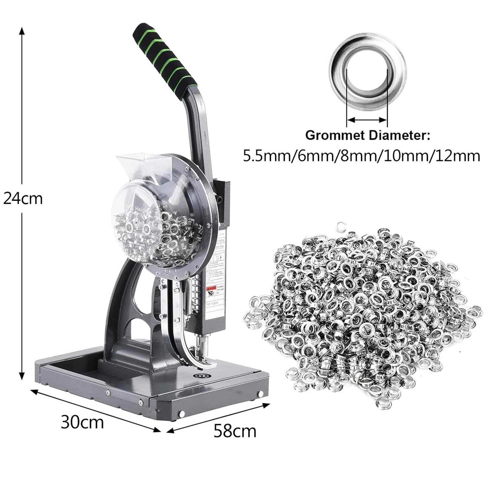 Profesional Remachadora Ojales,Troqueladora Banco Prensa Semiautomática 10mm