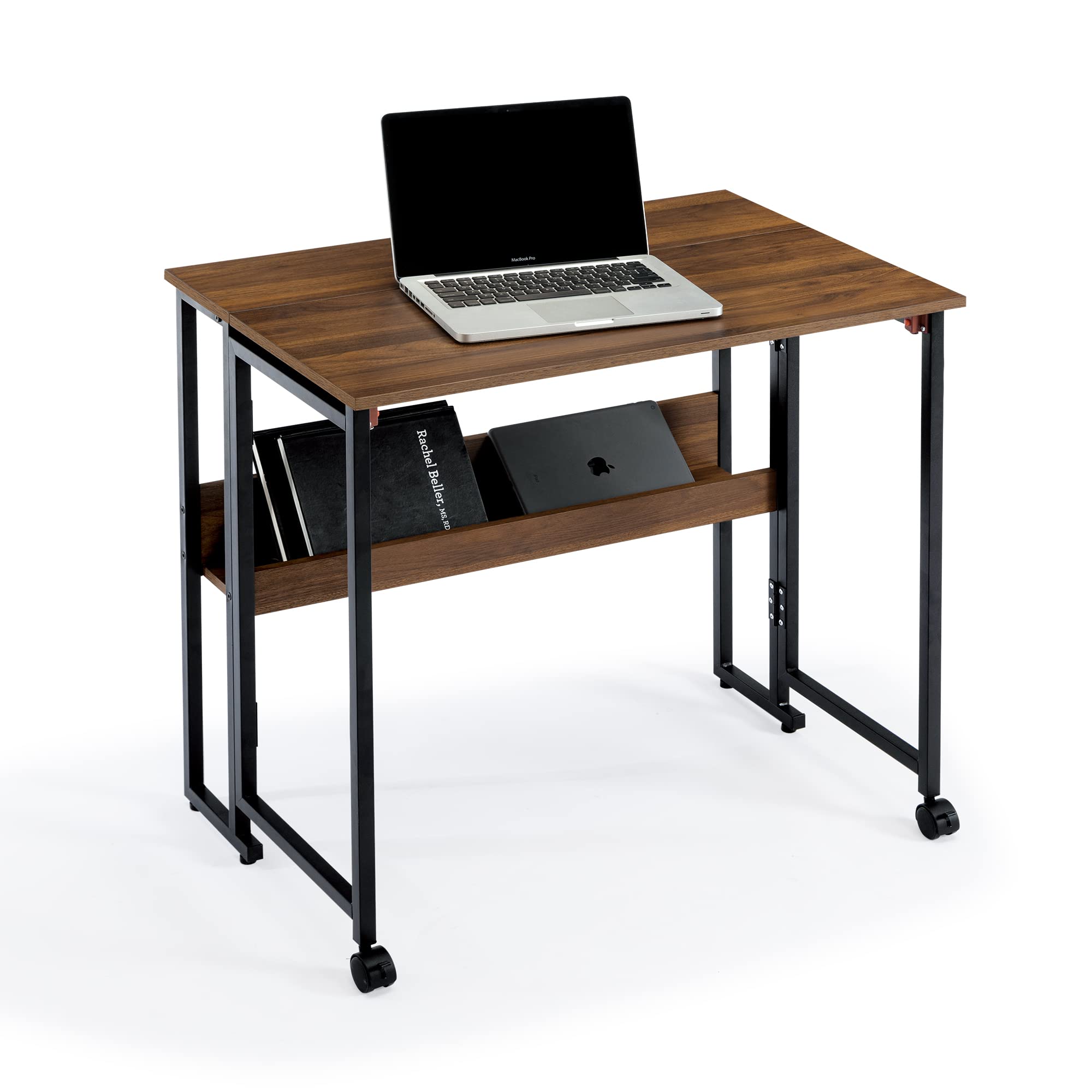 Amazon | SYALEN 折りたたみデスク テレワークデスク 幅80 奥行53 高さ  