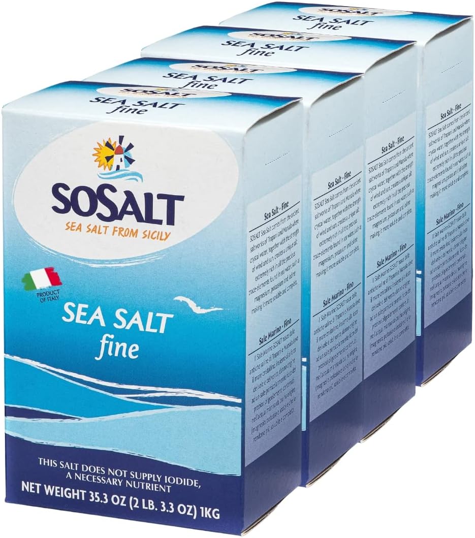 Fine Sea Salt, 4 Box