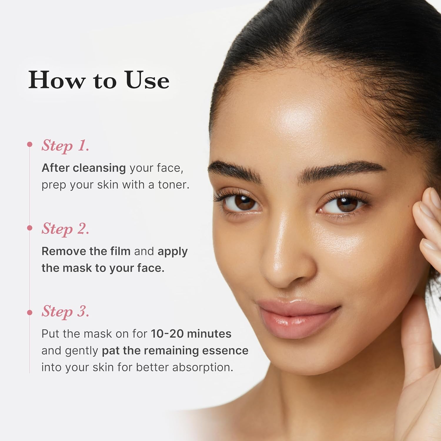 medicube Salmon DNA PDRN Pink Vita Coating Sheet Mask 10EA - Korean sheet mask for glass skin - Luxurious Home care Mask for Hydration, Firming, and Balanced Skin, Korean Skin Care (22g/0.77oz x 10ea) - Image 5