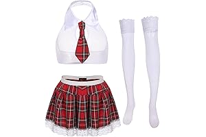 Women's Schoolgirl Lingerie Costume: Uniforms Adults Won't Go for Detention In