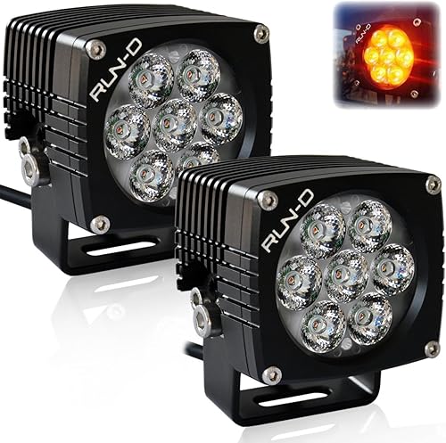 Miniatura 8 de RUN-D Cubo de luces LED de conducción de 35 W 3 pulgadas luces todoterreno CREE punto de 10 grados 1 par