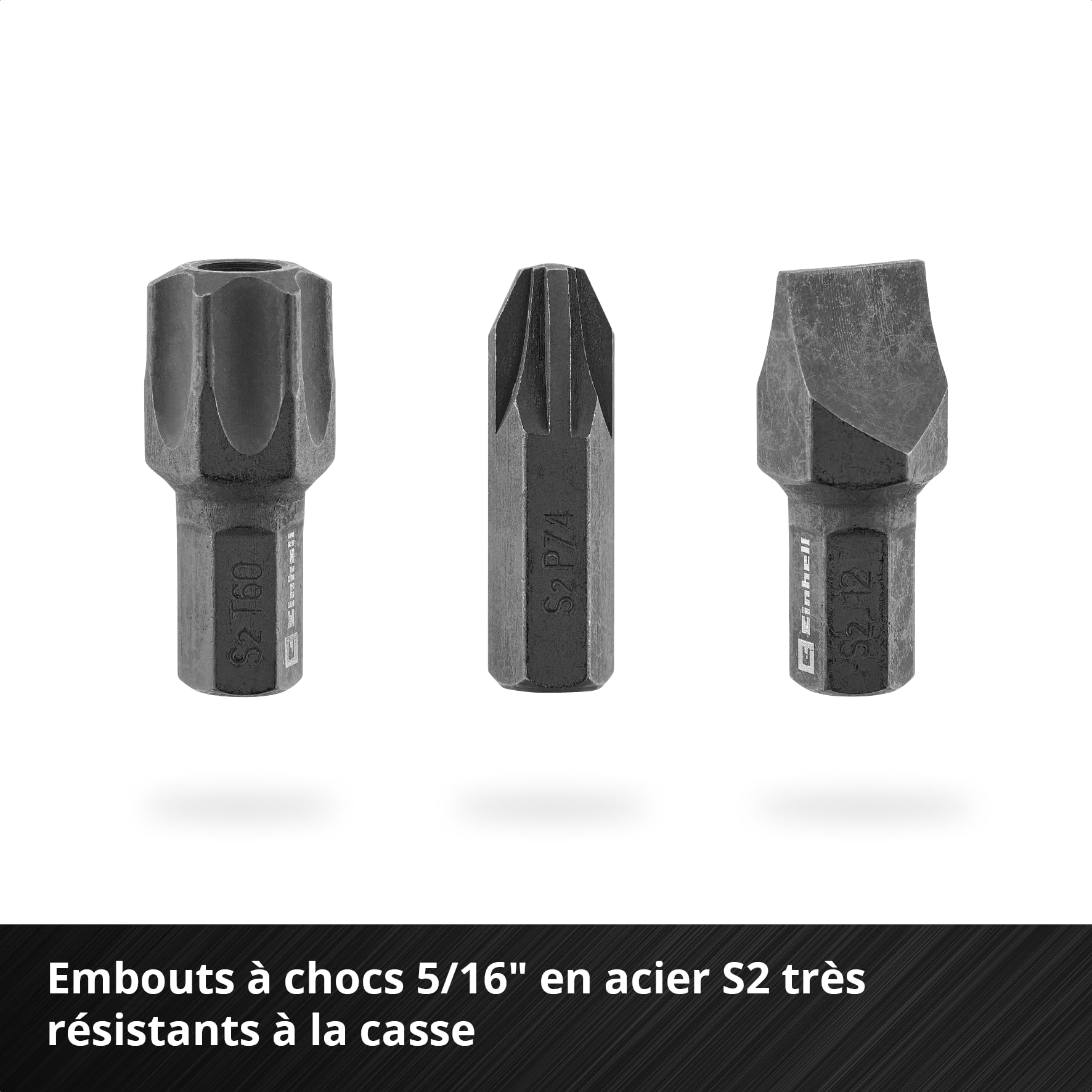 Original Einhell E-Case coffret à outils 121 pièces automobile (pro automobile, jeu de douilles, douilles porte-embouts, embouts impact, douilles bougie, cliquets réversibles, coffret système)