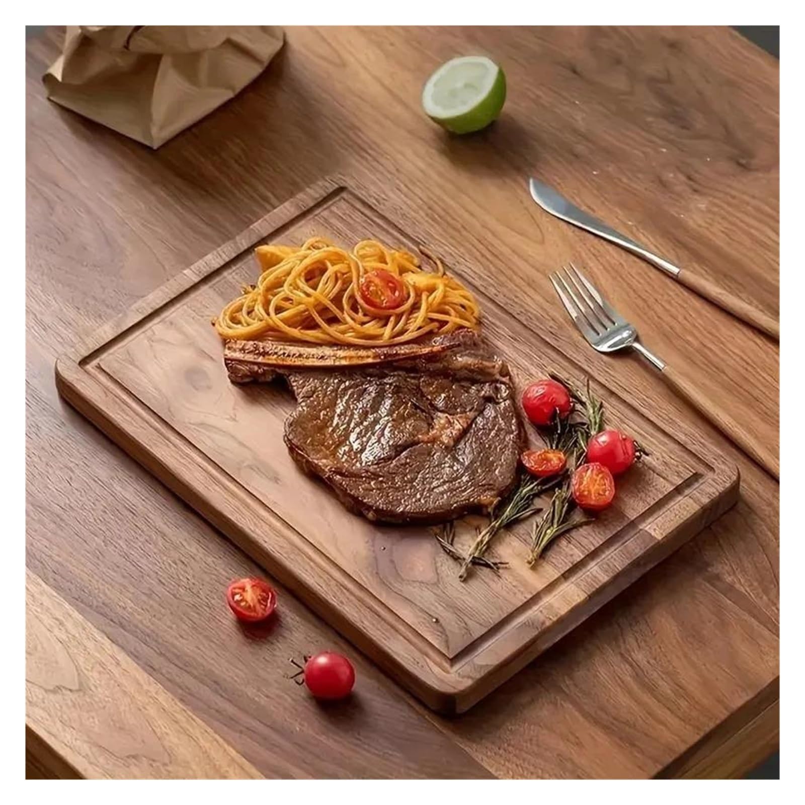 Tabla de cortar de madera, tabla de cortar, herramientas de cocina(C)