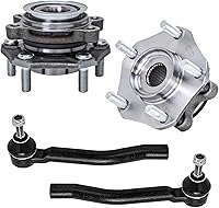 Vista 107 de Detroit Axle - Kit de suspensión de 14 piezas para Jeep Liberty 2006-2007, 2 cubos de rodamiento de ruedas, 2 brazos de control superior, 2 rótulas