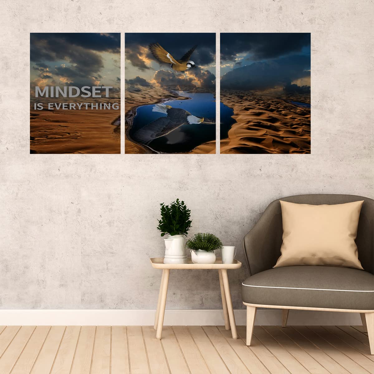 3 paneles de lienzo inspirador, arte de pared motivacional, arte de pared inspirador, citas de emprendedor, pintura para decoración del hogar, sala de estar, oficina, dormitorio, 36 pulgadas de ancho