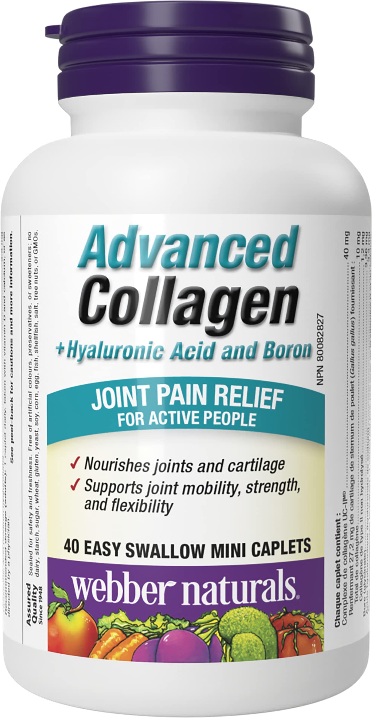 40mg UC-II Advanced Collagen Plus Hyaluronic Acid and Boron 40 Mini Caplets