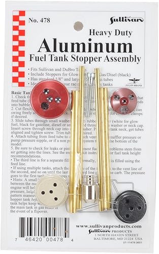 Sullivan Productos Kit Tapón HD Alum SUL478 Combustible y Accesorios para Aviones