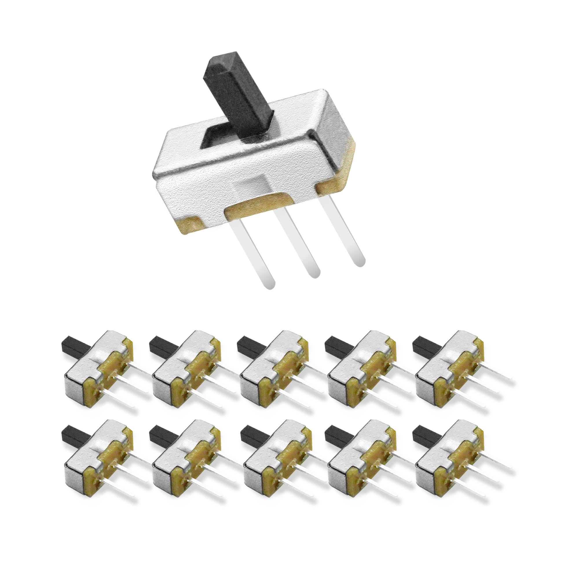 ON Off Switch, SPDT Micro Switch Mini Switches Small Slide Toggle 1p2t ...