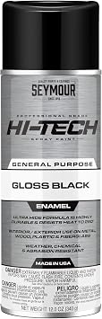 Seymour 16-115 Hi-Tech Enamels Spray Paint, Gloss Black