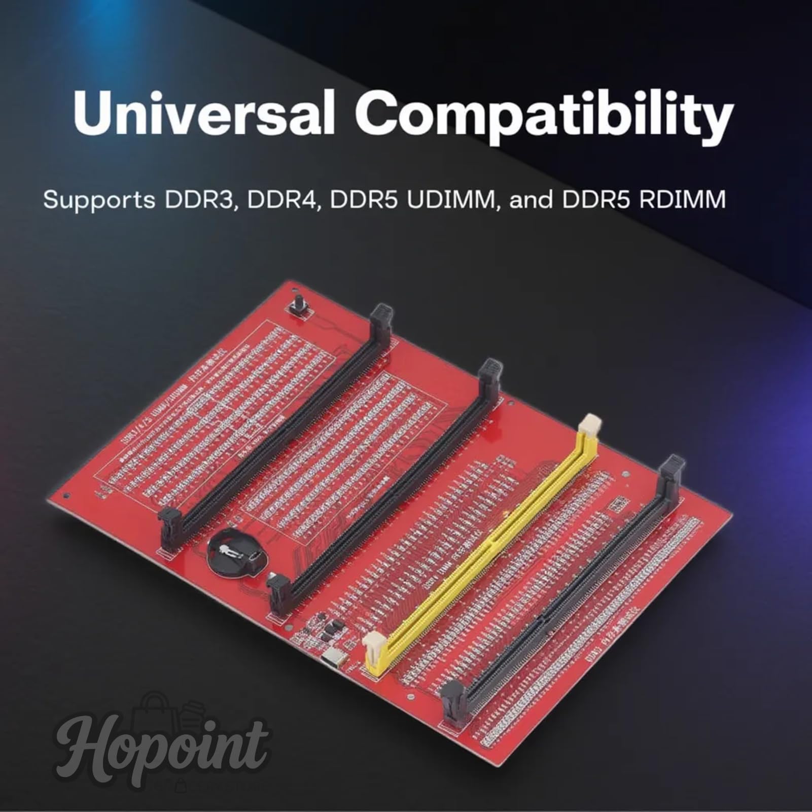 4-in-1 RAM Geheugen Diagnostische Analyzer Tester Kaart Voor Desktop Ddr3 Ddr4 Ddr5 Udmmrdimm Met Led Licht Voor Eenvoudig Testen
