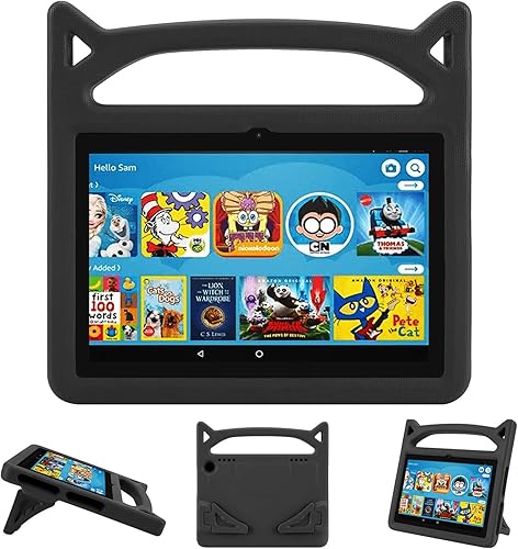 Dinines - Funda para tablet de 8 pulgadas a prueba de niños (para versión 2022 y 2020, 12 y 10 generación), ligera, a prueba de golpes, con soporte